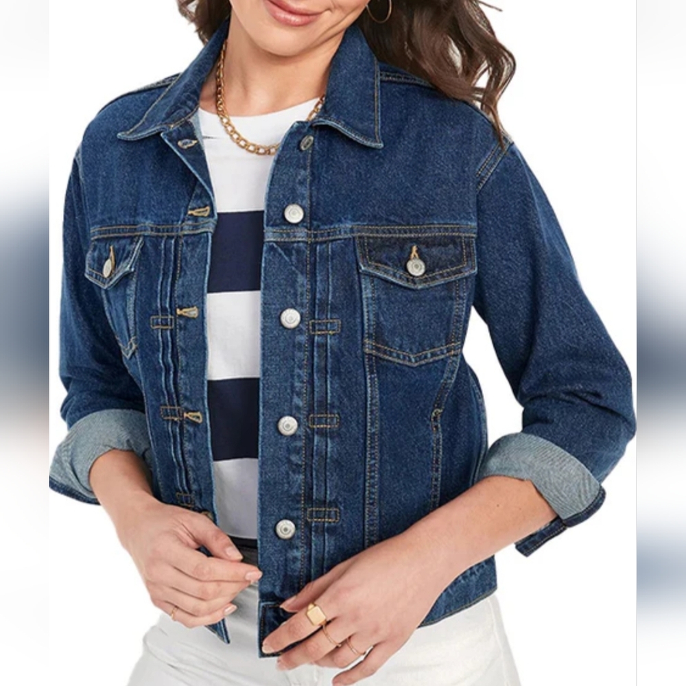 🎁Old Navy NWT Dark Wash, Classic Jean Jacket. Sold Out Everywhere!